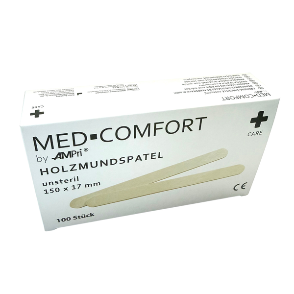 Puulastain Med-Comfort 150 x 17 mm, 100 kpl/pkt