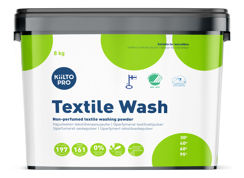 Kiilto Pro Textile Wash 8 kg, hajusteeton