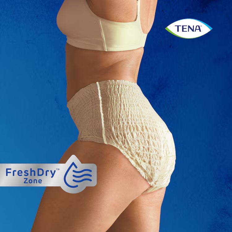 TENA Silhouette Classic Plus High Waist Crème M 9 kpl/pkt